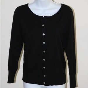 Black button down cardigan